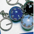 1" Plastic Ball Compass Keychain